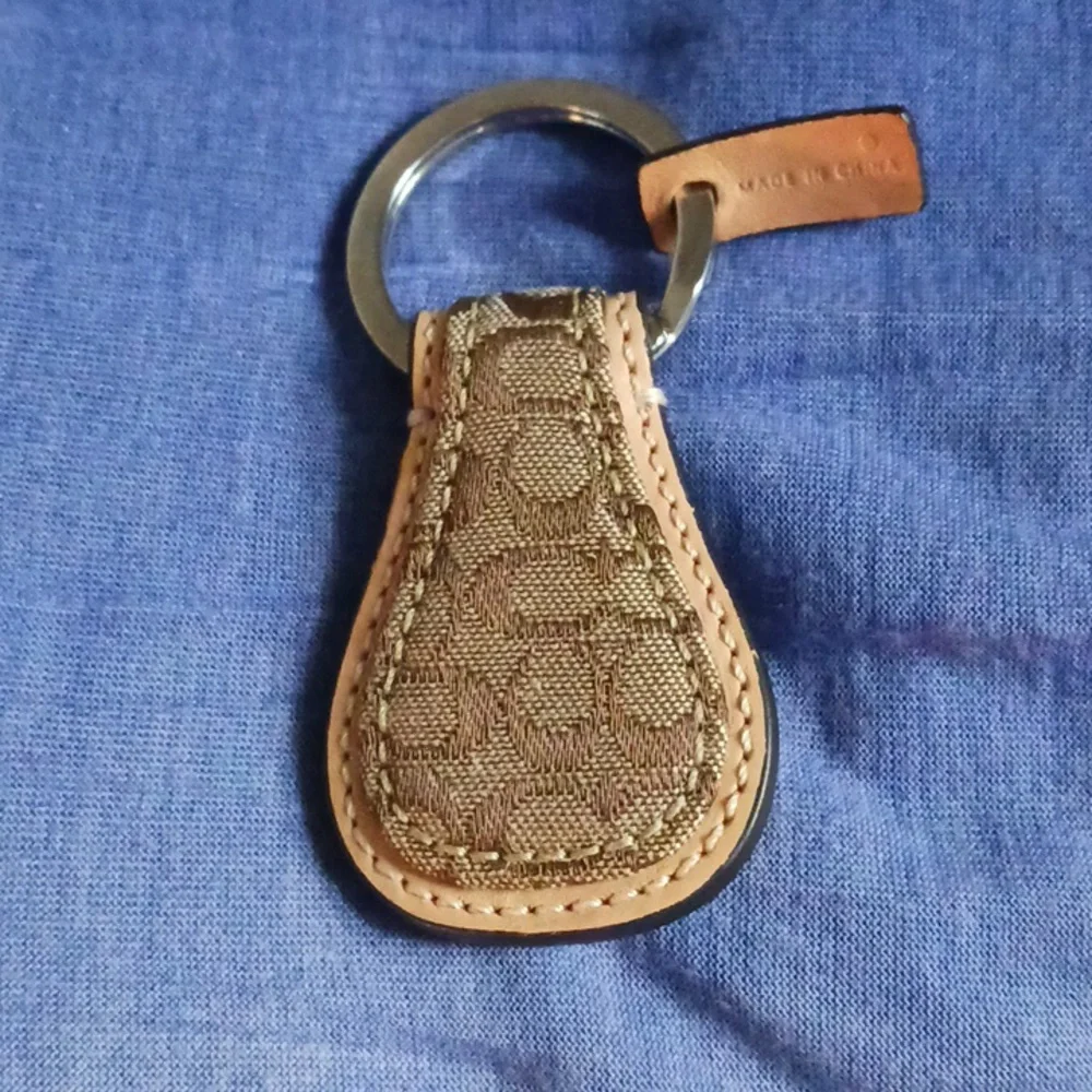 Coach Tan Logo New Key FOB.